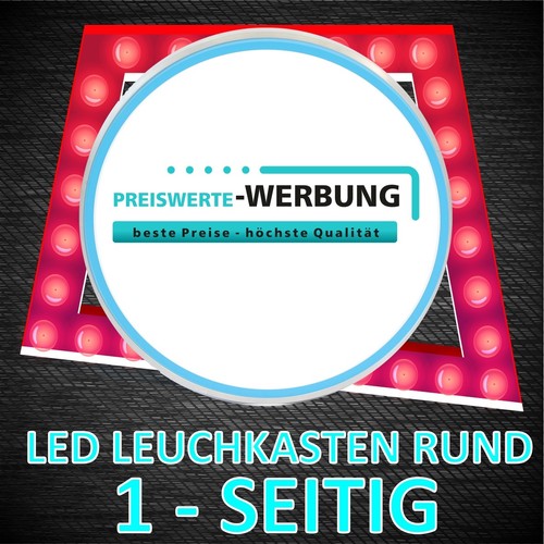 Led werbung rund - led, aluminium