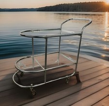 Bauhaus Servierwagen Stahlrohr