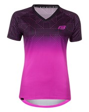 Damen Fahrrad Trikot Pink Radtrikot Kurzarm Kurz XS-XL Lady Jersey MTB Shirt
