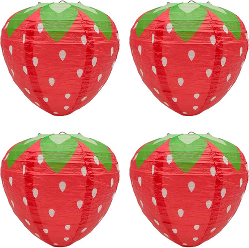Pcs erdbeere papier laternen - pcs,