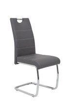 Esszimmerstühle Stuhl Freischwinger 2er Set  ELENI Grau