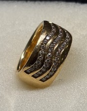 Massiver Gold-Ring 750-iger mit Steinen von FABIANI zum Goldwert