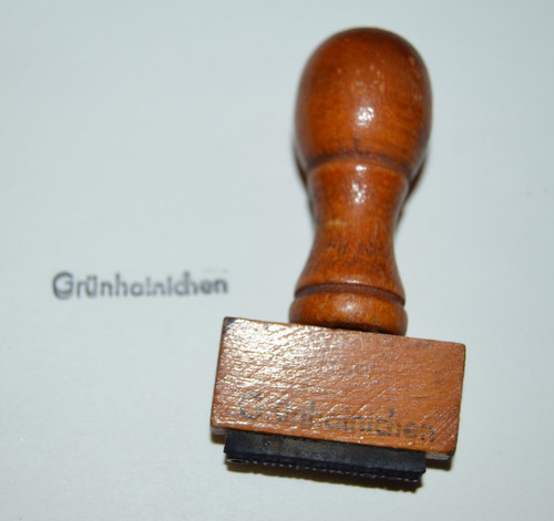 Alter ddr holzstempel - alter,