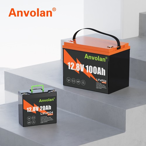 12v 100ah 20ah - 12v, lithium