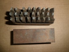 Alte Schlagbuchstaben 5 mm Oldtimer Schlagstempel Stempel (Q 37)