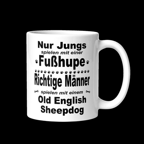 Old english sheepdog tasse - sheepdog,