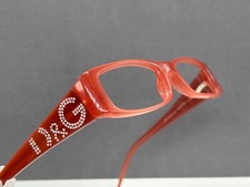 Dolce Gabbana Brille Damen rot  eckig Strass  DG 1103  NP:247€