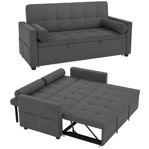 Homcom sitzer schlafsofa - homcom, 2-sitzer