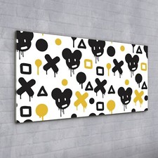 Acrylglasbild Wandbild Plexiglas 100x50 Wand Kunst Bild Graffiti traditionell