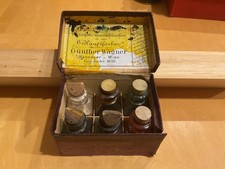 Sammlung Gunther Wagner : V. seltene 6 alte Zeichnung Tusche Original Flaschen & Box