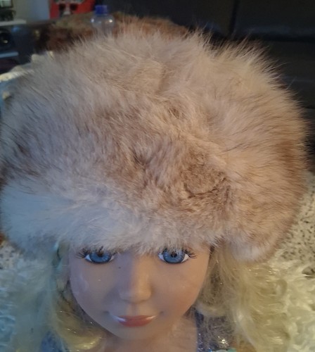Vintage pelzmütze fuchs - pelzmütze,,