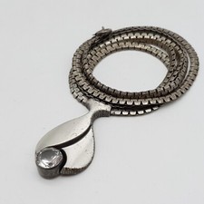 Sten & Laine Finnland 830 Silber Collier mit Bergkristall - Kette - (203)