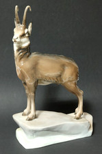 Alte Rosenthal Porzellanfigur Gamsbock Steinbock Himmelstoss Gemse Bock Figur