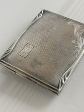 Zigarettenetui 1930 -1940 er Jahre / Gravur  Weihnachten 1940 Jahr -F.B. Sammler