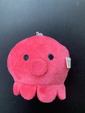 Plüsch Kuschel Stoff Tier Schlüsselanhänger Rosa Octopus PukuMochi Tintenfisch