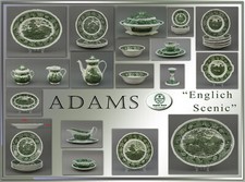ADAMS ENGLISH SCENICTeile zur Wahl: grün England wedgwood teller platte schale