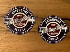 2x Old Guys Rule Decal Car