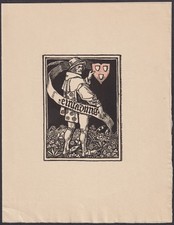 Rudolf Schiestl - Stiftungsfest Verein Kunst-Studierender München Einladung 1909