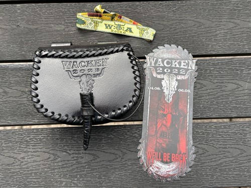 Wacken leder gürteltasche - wacken,