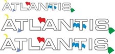 3 x Aufkleber  VW  ATLANTIS