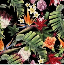 Tropischer Blumenvorhang