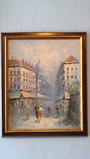 Ölbild Ölgemälde auf Pappe ? Papier ? Gemälde Bild Paris ? Amsterdam ? signiert