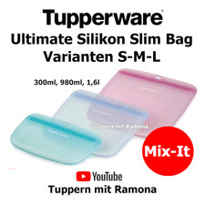 Tupperware Ultimate Silikon Slim Bag Varianten Zipperbeutel Gefrierbeutel