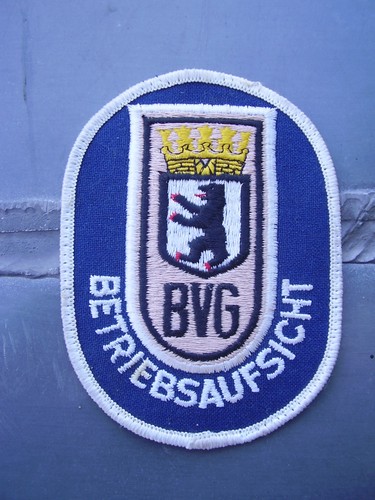 Aufnäher bvg betriebsaufsicht - aufnäher,