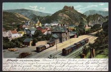 58766 AK  Altenahr 1905 v. schwarzen Kreuz Bahnhof Zug