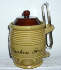 kleines Gurkenfass Keramik 0,8