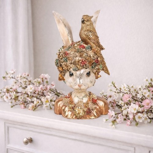 Hasen frau blüten turban - hasen,