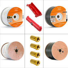 10- 100m Koaxial SAT Antennenkabel 135dB 5-fach Satelliten DIGITAL Kabel HD UHD