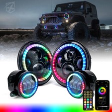 7" LED Headlight & 4" Fog
