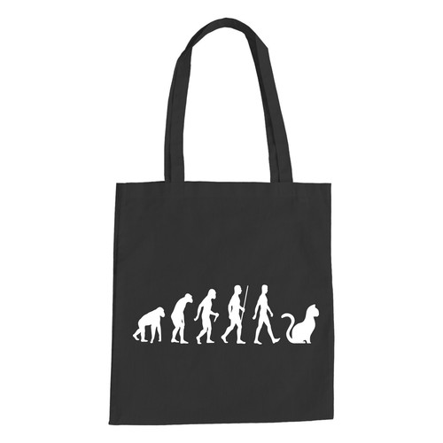 Evolution katze baumwolltasche - evolution,