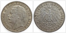 Kaiserreich Drei Mark 1909 G