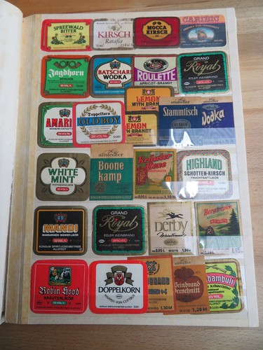 224 alte flaschenetiketten - 224,