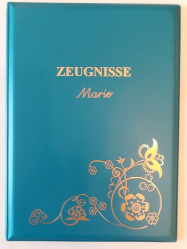 Zeugnismappe viele farben - zeugnismappe,