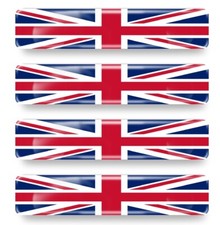 4x 3D Gel Aufkleber England