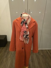 Mantel damen orange mit - damen,