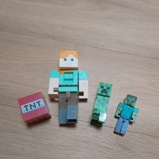 Minecraft Spielfiguren set 4tlg gebraucht 
