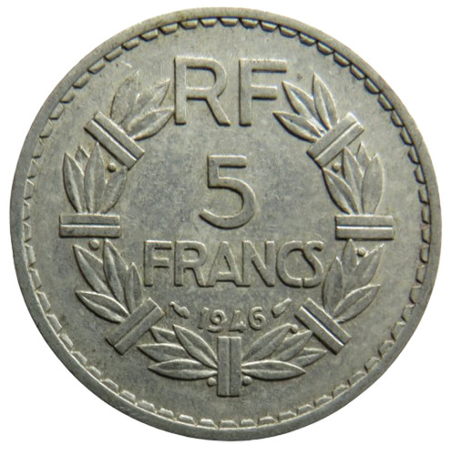 Münze frankreich francs - frankreich, 5