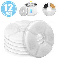 12 Stück Ersatzfilter Filter Haustier Katzen Hunde Trinkbrunnen Wasserspender