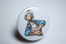 Button Werner Beinhart 37mm Anstecker Pin Moped Rocker Biker Simson Horex Brösel