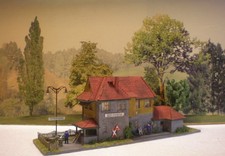 H0 Diorama HO 1:87 zum Bahnhof