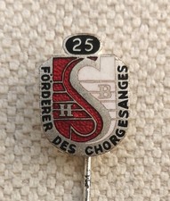 Anstecknadel 25 Jahre Hessischer Sängerbund HSB Förderer des Chorgesangs Pin