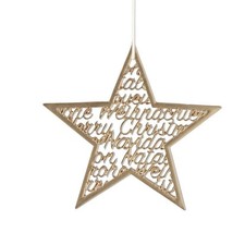 Stern Gold Text Hänger