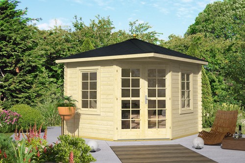 Gartenhaus blockhaus walmdach - ,