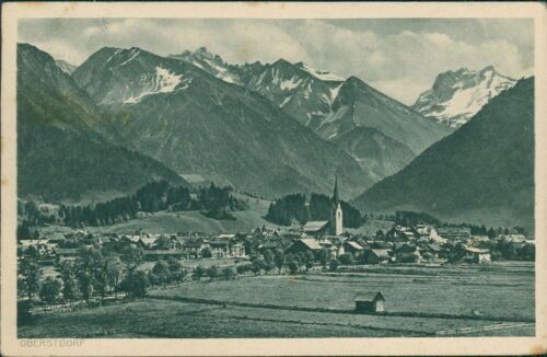Ansichtskarte oberstdorf 1921 - ansichtskarte,