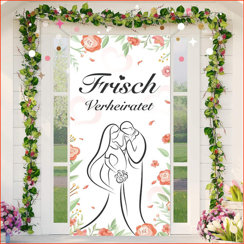 Türbanner hochzeit deko just - türbanner,