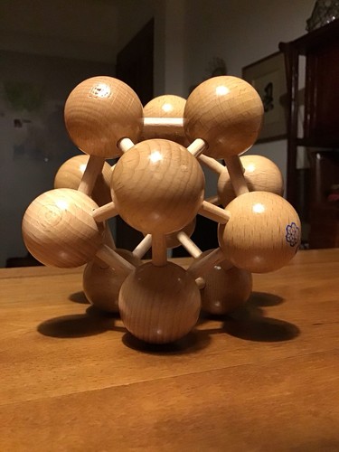 Atom modell holz - atom,